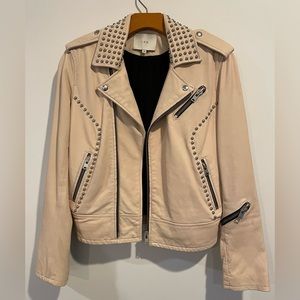 IRO Paris brand new never worn studded leather jacket- size 38